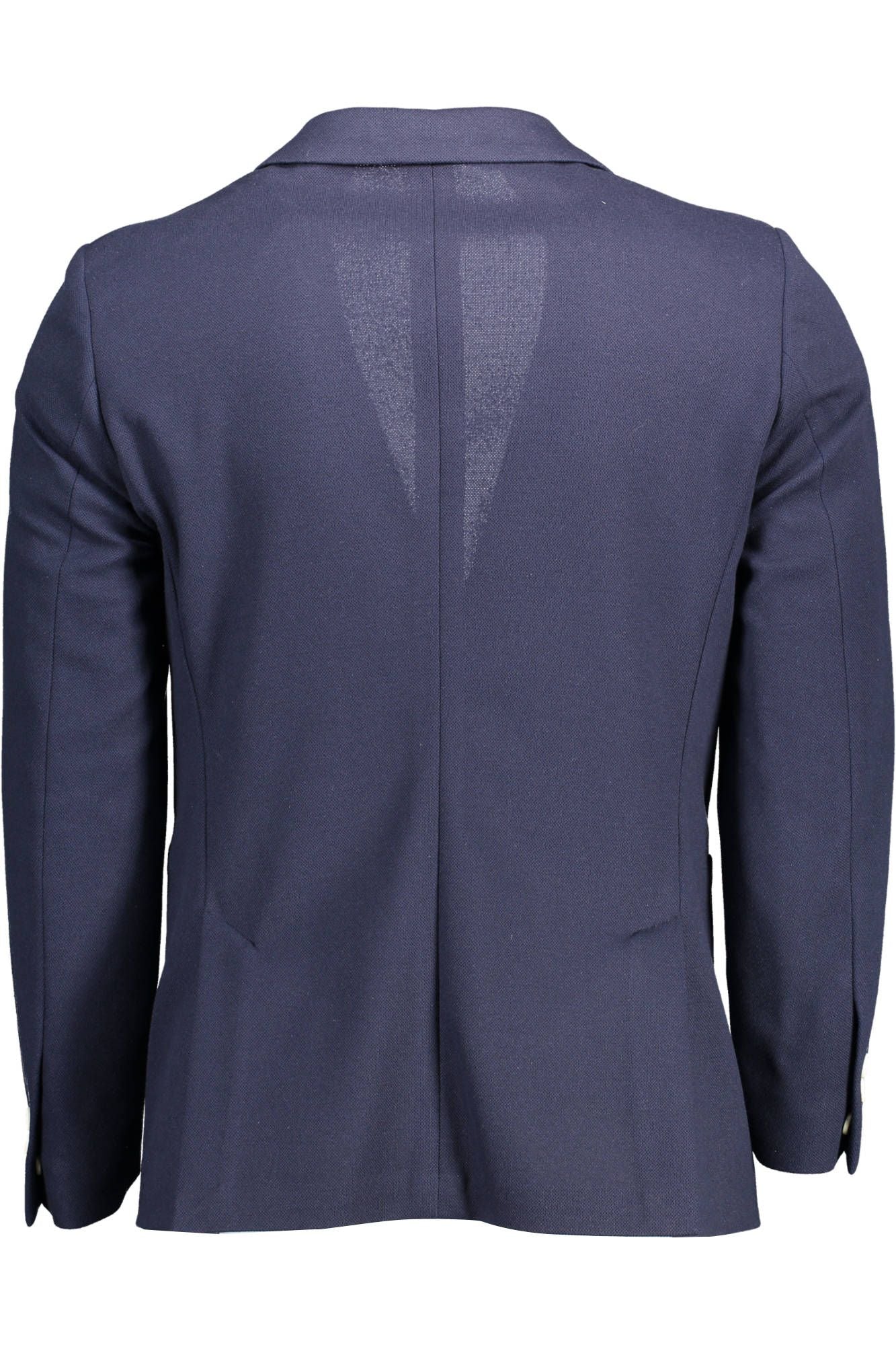 Blue Polyester Men Jacket