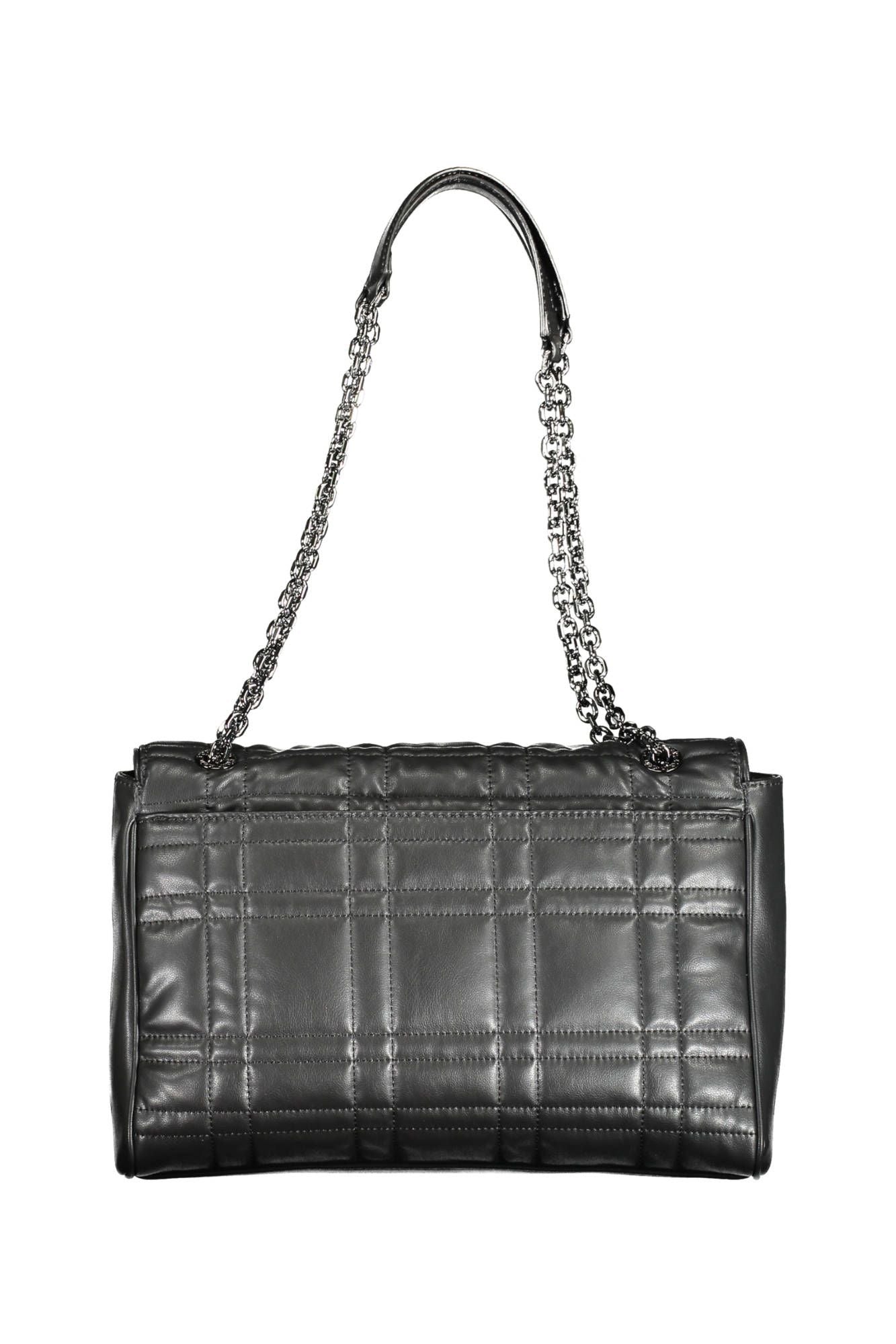 Black Polyester Women Handbag