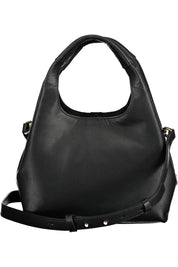 Black Polyethylene Women Handbag