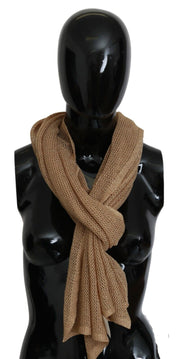Foulard châle d'hiver marron pour le cou