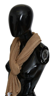 Foulard châle d'hiver marron pour le cou