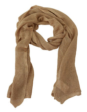 Foulard châle d'hiver marron pour le cou