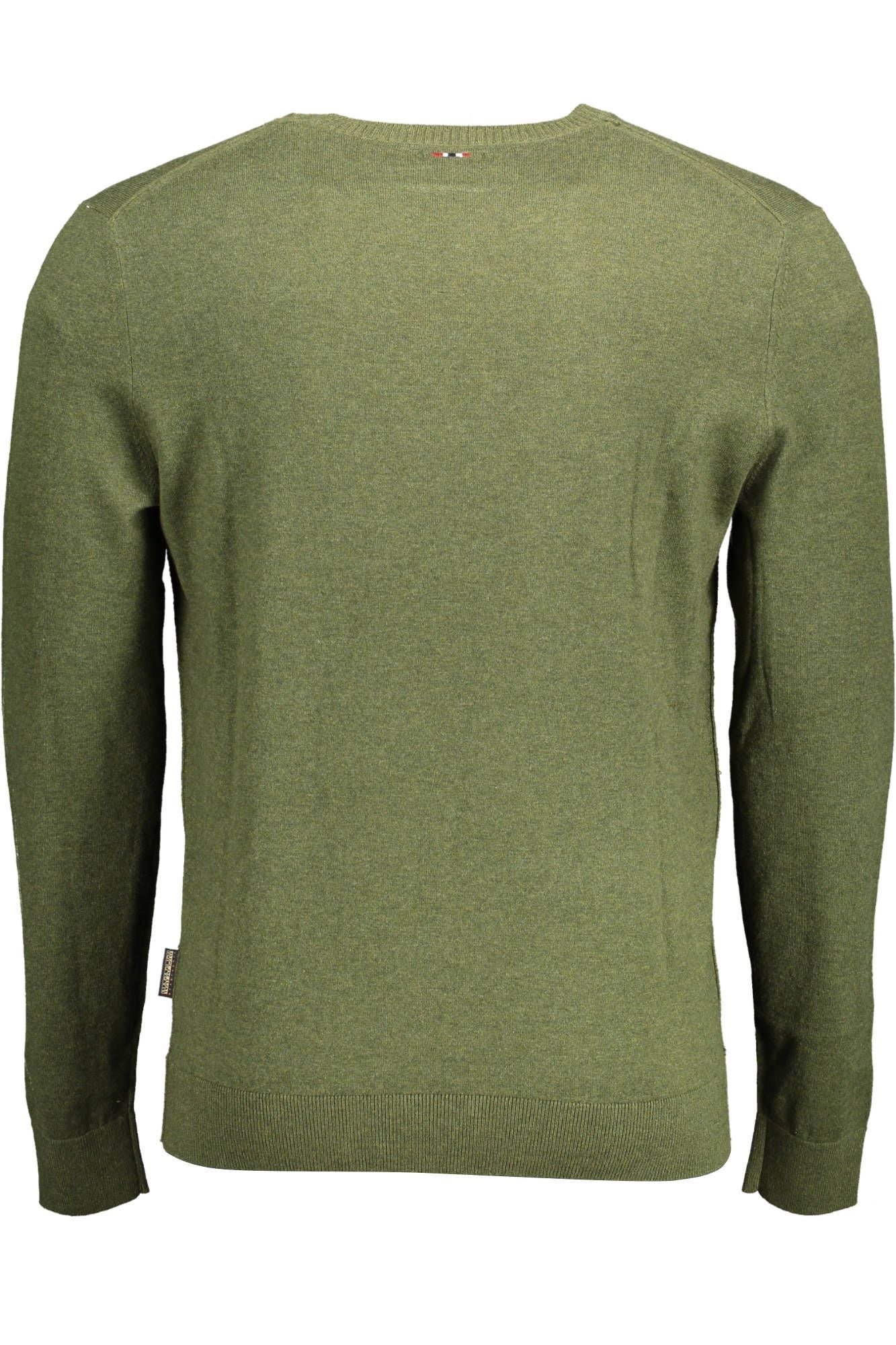 Green Cotton Men Sweater