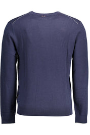 Blue Wool Men Sweater