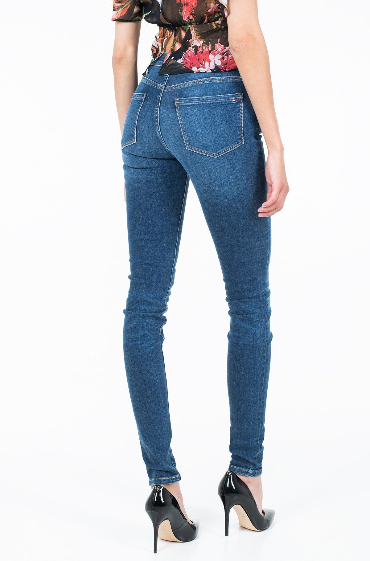 Blaue Jeans und Hose aus Baumwolle