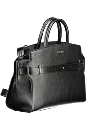 Black Polyethylene Women Handbag