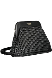 Black Polyethylene Women Handbag