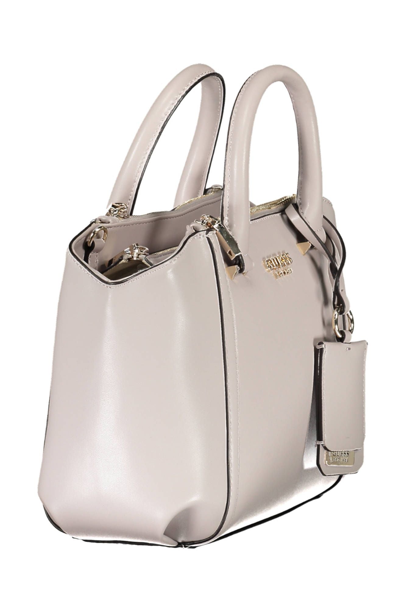 Gray Polyethylene Women Handbag