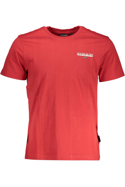 Red Cotton Men T-Shirt