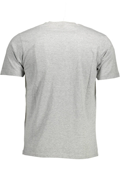 Gray Cotton Men T-Shirt