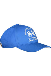 Blue Cotton Men Cap