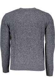 Blue Wool Men Sweater