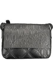 Black Polyethylene Women Handbag