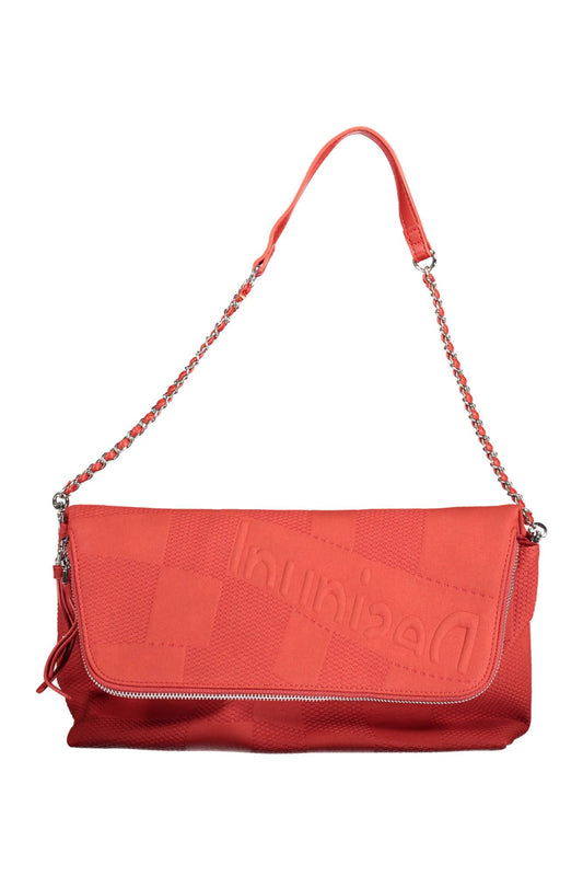 Red Polyethylene Women Handbag