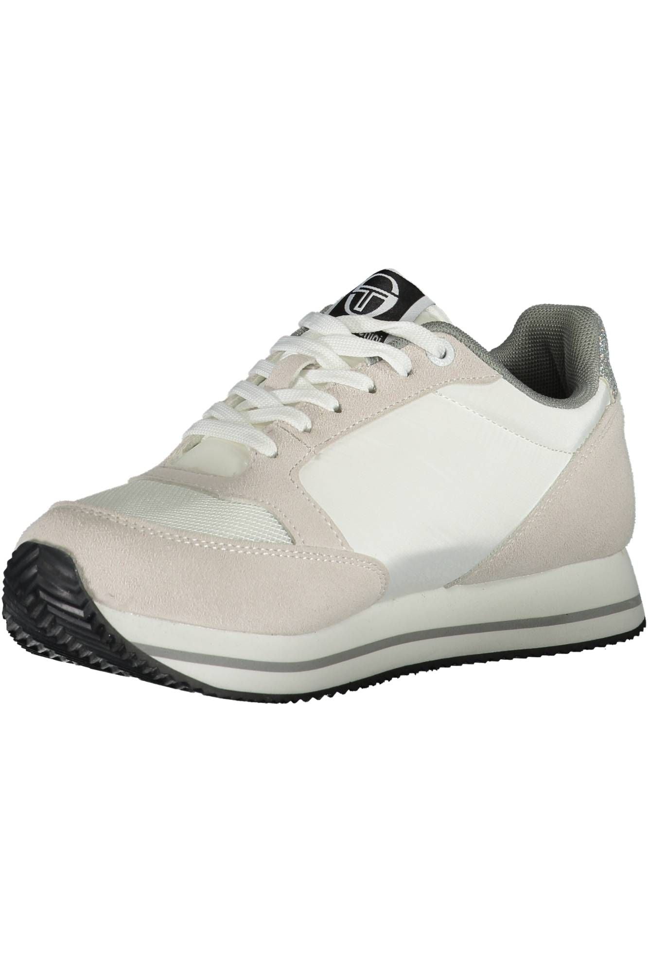 White Polyester Women Sneaker