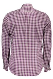 Purple Cotton Men Shirt