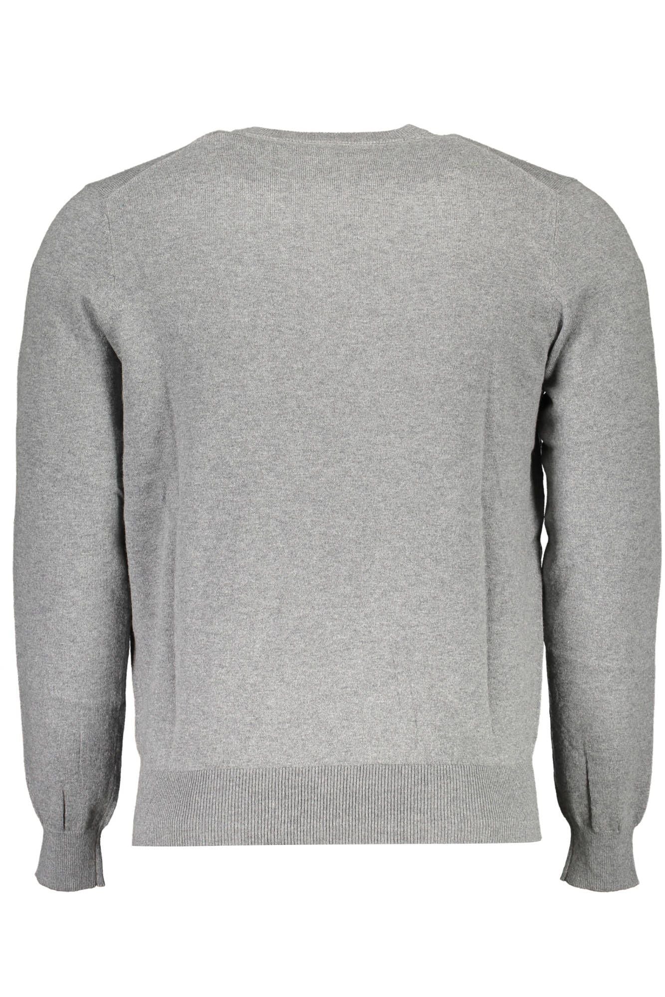 Gray Cotton Men Sweater