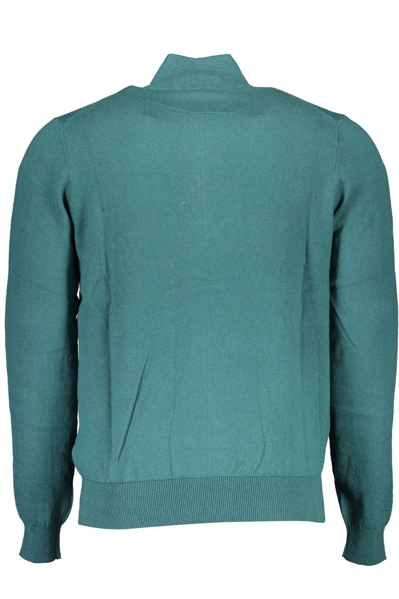 Green Cotton Men Sweater