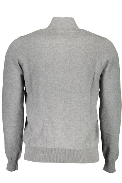 Gray Cotton Men Sweater