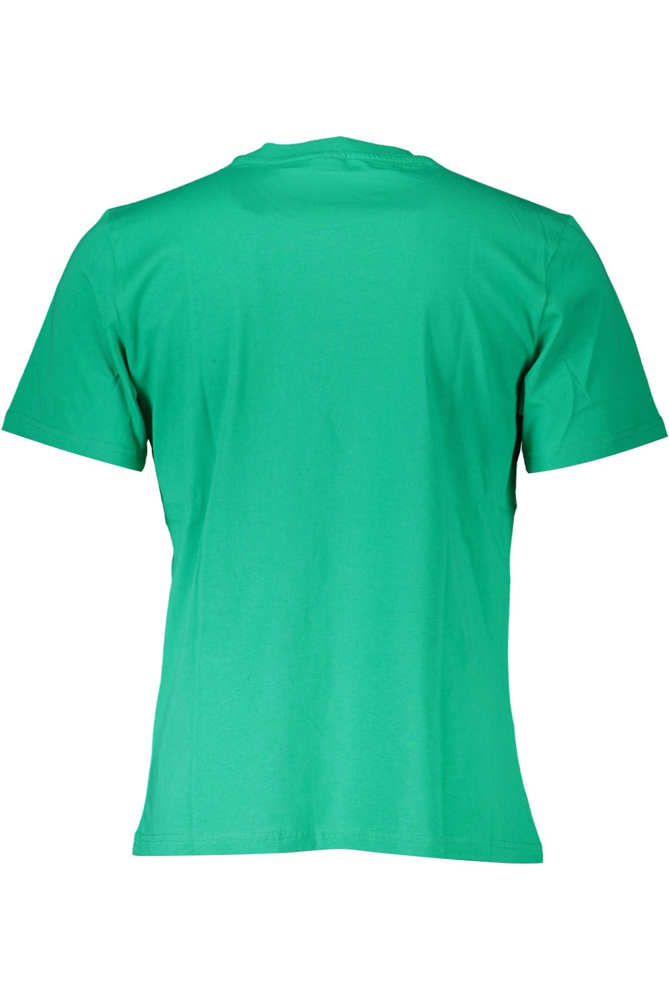 Green Cotton Men T-Shirt