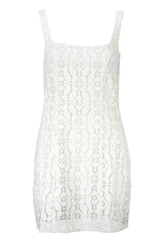 White Polyester Women Dress