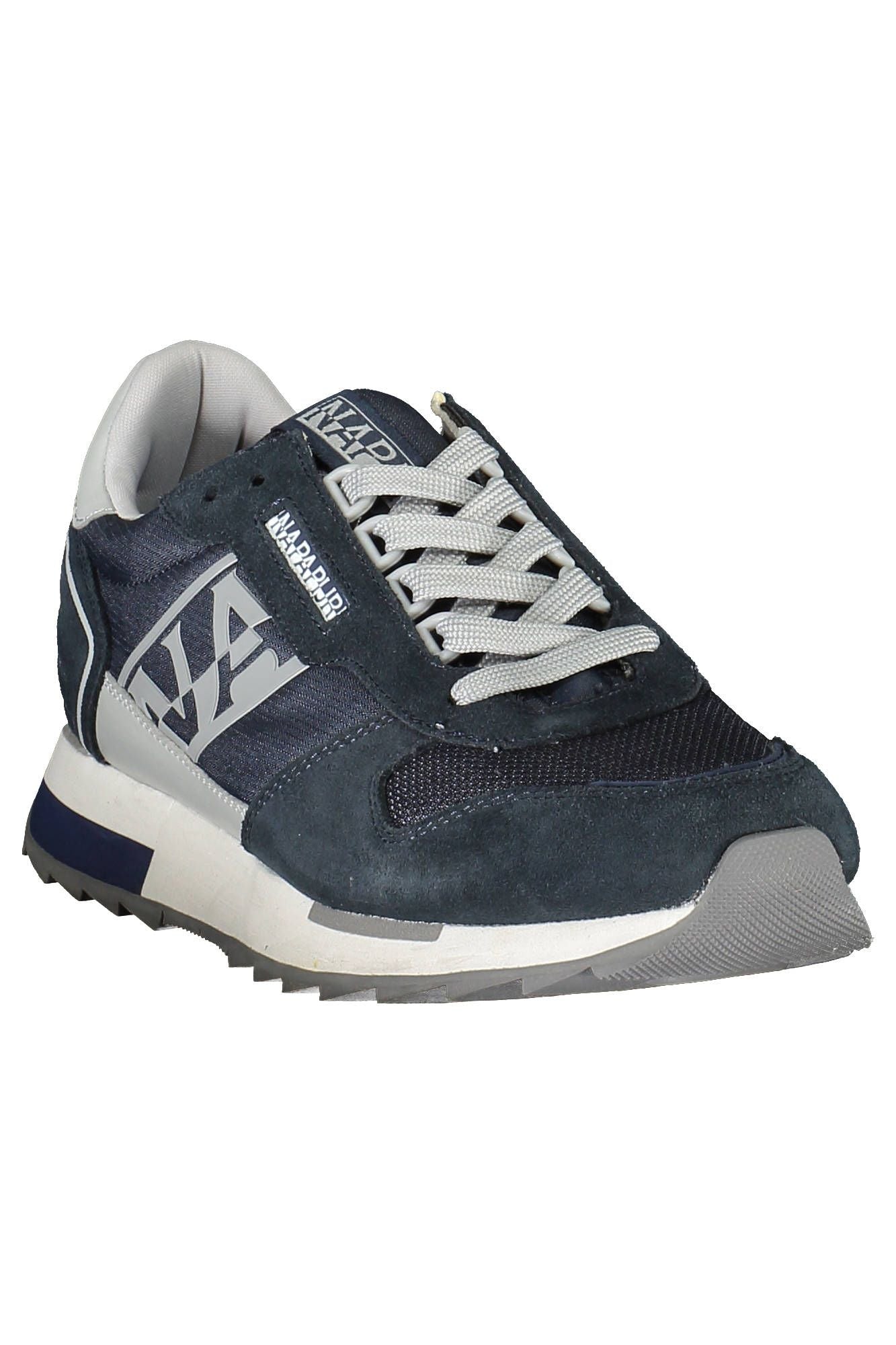 Blue Polyester Men Sneaker