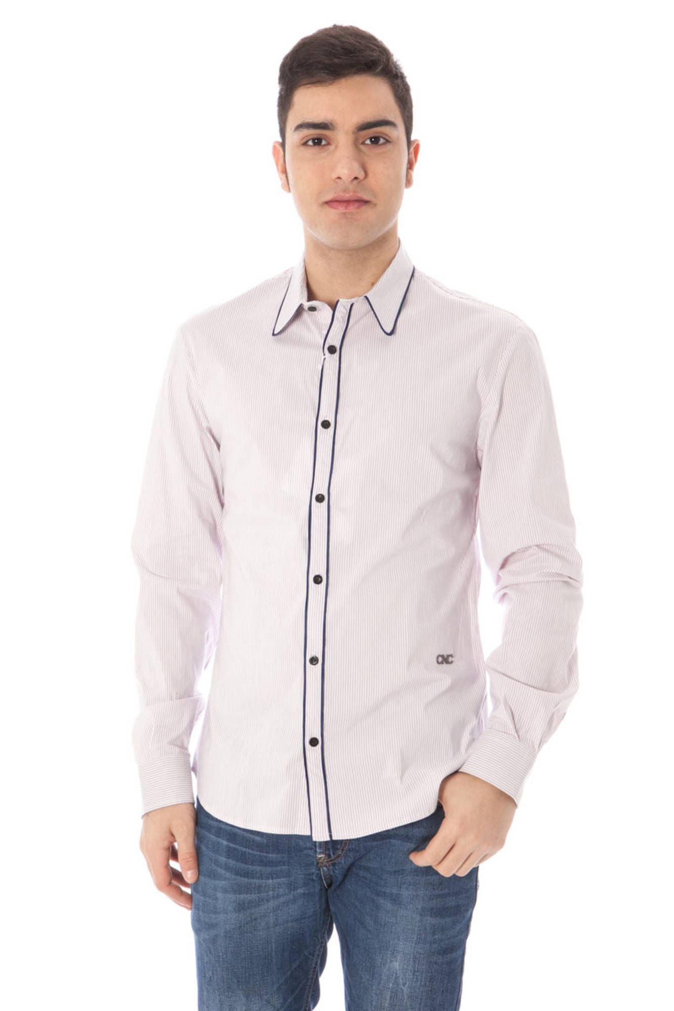 Pink Cotton Men Shirt