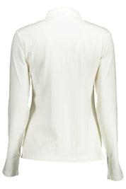 White Cotton Women Polo Shirt