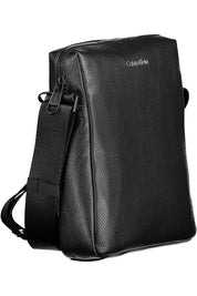 Black Polyester Men Shoulder Bag