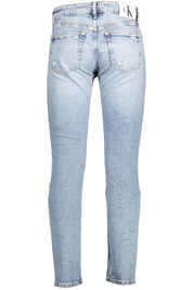 Light Blue Cotton Men Jeans