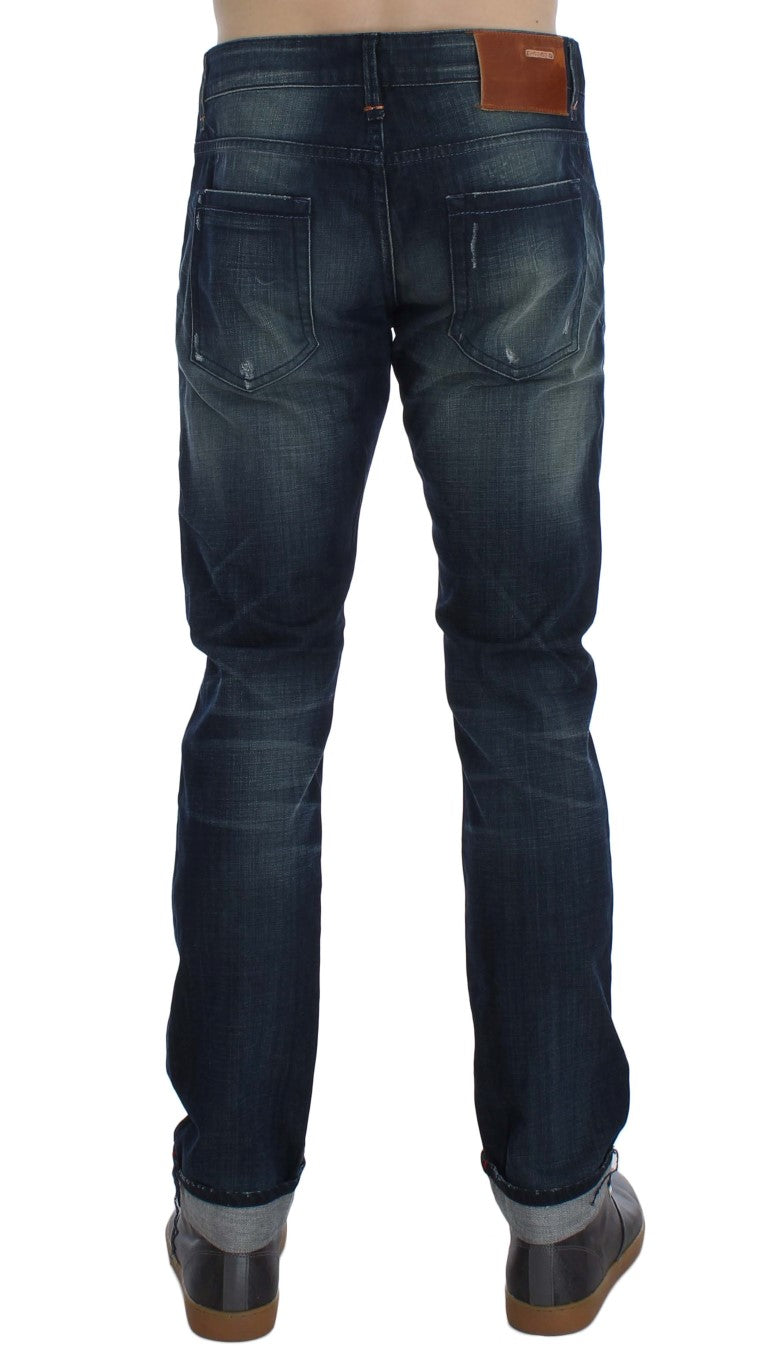 Sleek Slim Fit Italian Denim Jeans