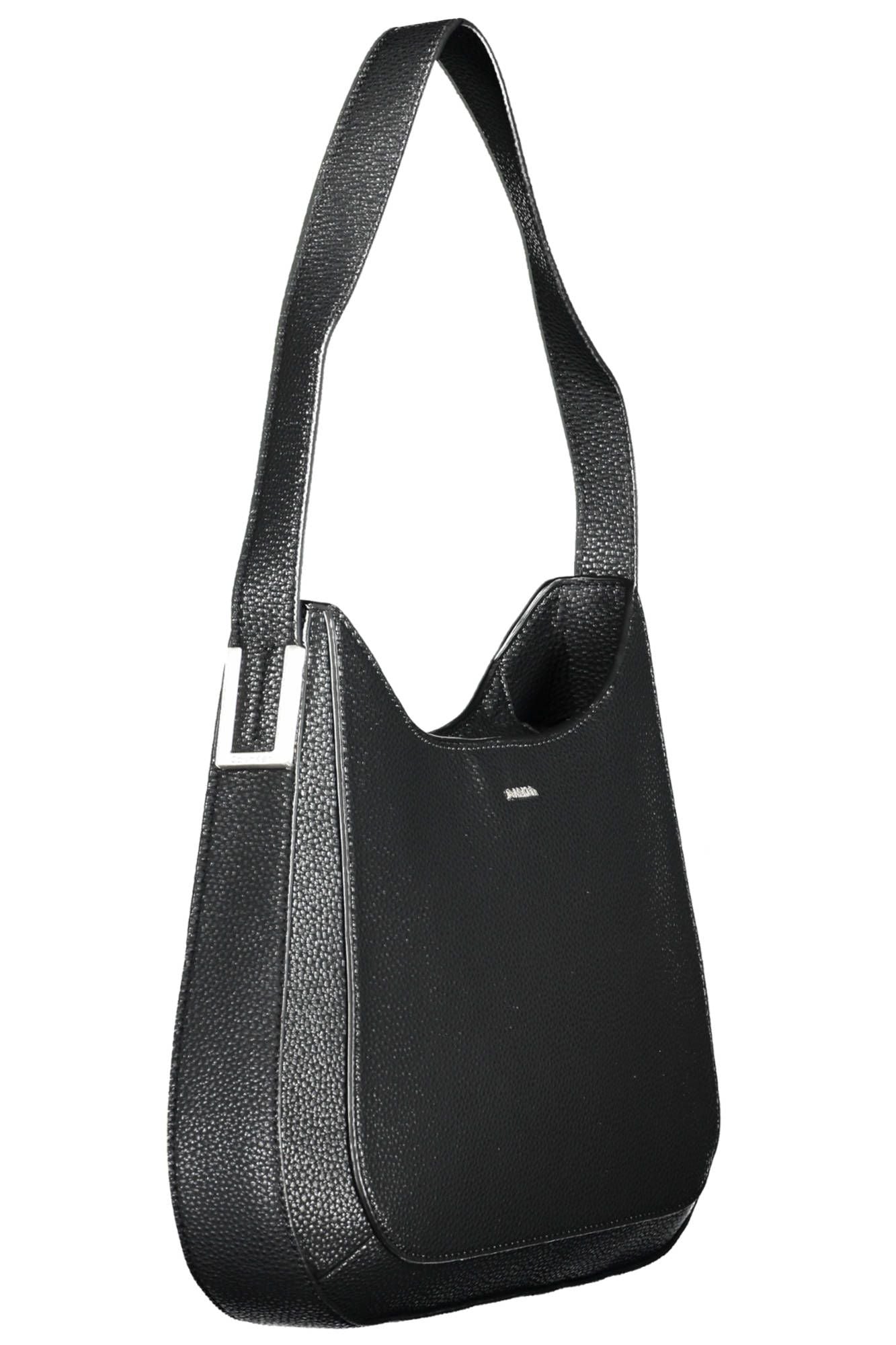 Black Polyester Women Handbag