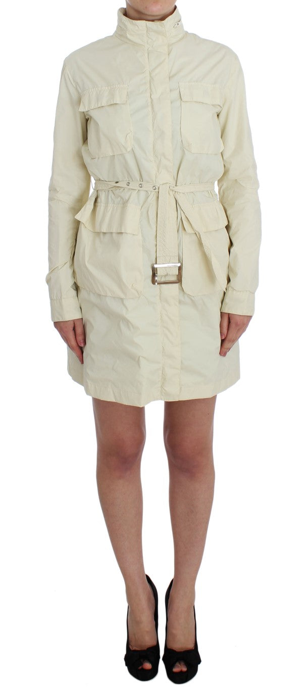 Beiger wetterfester Trenchcoat