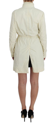 Beiger wetterfester Trenchcoat