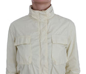 Beiger wetterfester Trenchcoat