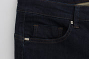 Blaue Slim-Fit-Jeans aus Baumwollmischung