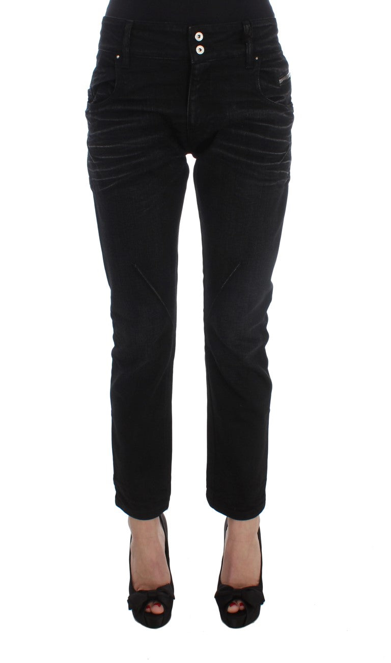 Elegant Black Slouchy Fit Jeans for Trendsetters