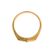 Elegant Men's Gold Plated Silver Ring