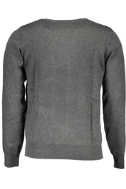 Gray Viscose Men Sweater