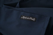 Navy Elegance Cotton Dress Shirt