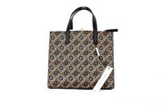 Mini Grind Signet Printed Leather Crossbody Tote Handbag Purse