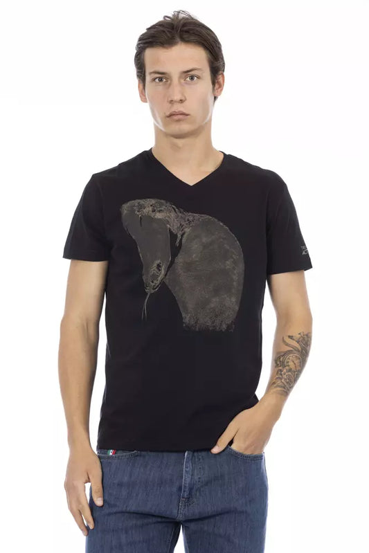 T-shirt en coton noir