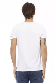 White Cotton Men T-Shirt