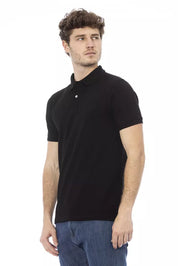 Polo en coton noir