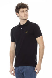 Polo en coton noir