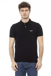 Polo en coton noir