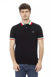 Polo en coton noir