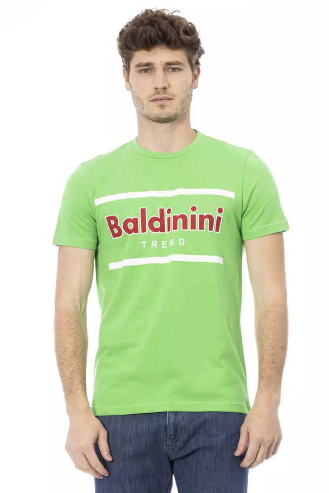 Grünes Baumwoll-T-Shirt