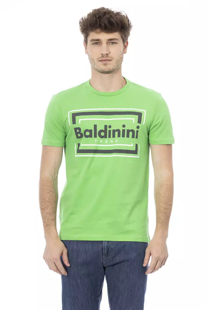 Grünes Baumwoll-T-Shirt