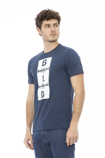 T-shirt en coton bleu